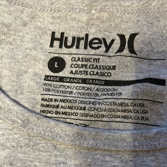 Hurley Gray Tank with Black and Orange Graphic - Picture 7 of 9